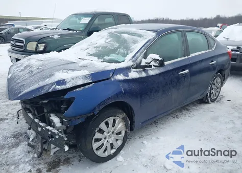 2016 Nissan Sentra S z USA, uszkodzony, nr VIN 3N1AB7AP3GY221677